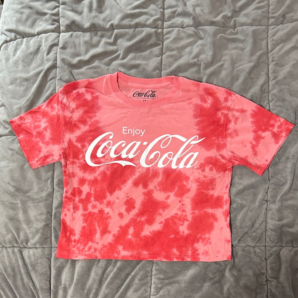 Coca Cola Woman’s Coral and Red Tie-Dye Tee